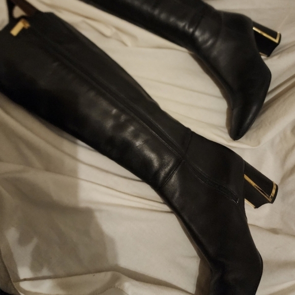 Karl Lagerfield signature knee high boots 8.5 - Picture 15 of 15